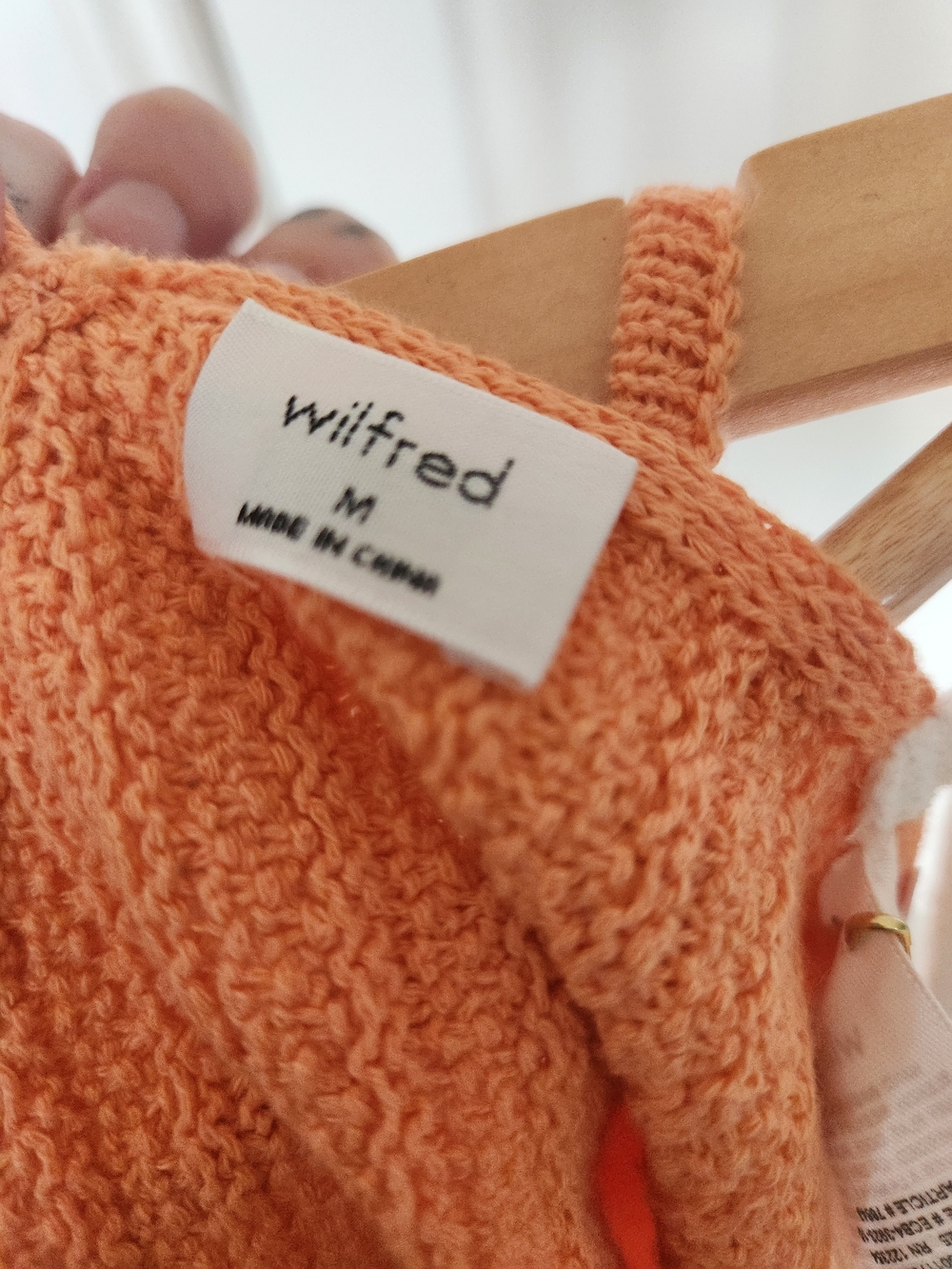 Peach-Orange Textured Knit Camisole - Picture 6 of 6